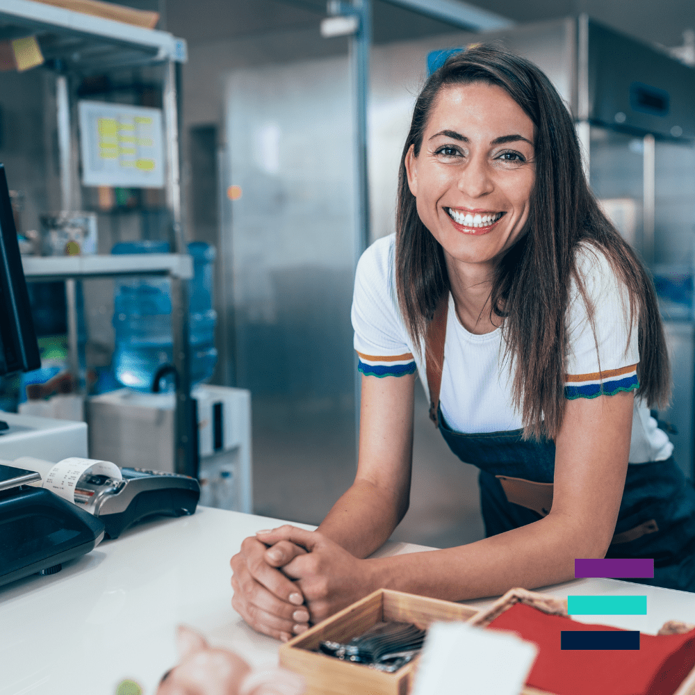 Image of a woman at work